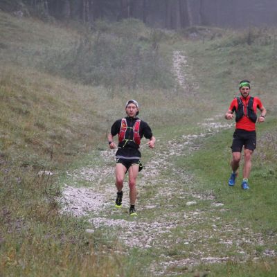 Kurz darauf kommt Team "Bergballern" mit Moritz auf der Heide - ultrarunner​ und Nils Riegel.