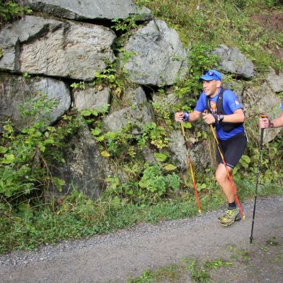 Jetzt beginnt der Aufstieg zum Pitztaler Almenweg.