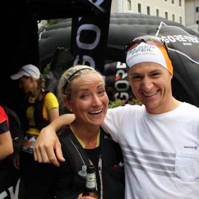 Anita und Trail-Champion Thomas Farbmacher​.