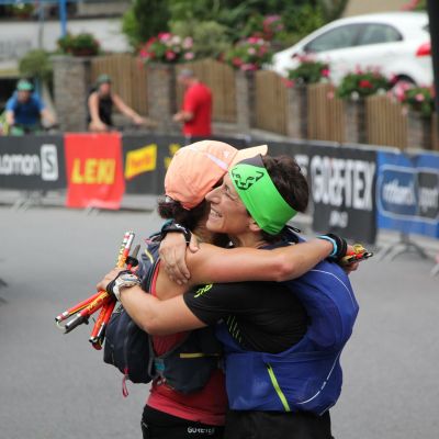 Ein echtes Trail-Team, Sandra und Biggi!