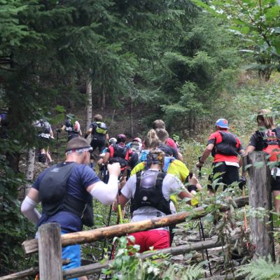 Zu diesem Zeitpunkt sind die Trails förmlich noch "überfüllt".