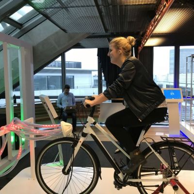 Januar 2018: Vera beim "Workout" während des Google-Events "Mobile Excellence in the Age of Assistance".