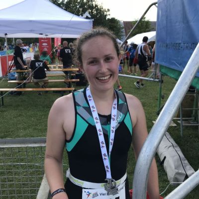 Juni 2018: Aneta verbessert beim Rothsee Triathlon 2018 ihre Vorjahreszeit um 4 Minuten.