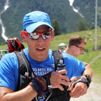 Juni 2018: Zugspitz Ultratrail 2018. Ultrarunner Stefan an der Hämmermoosalm.