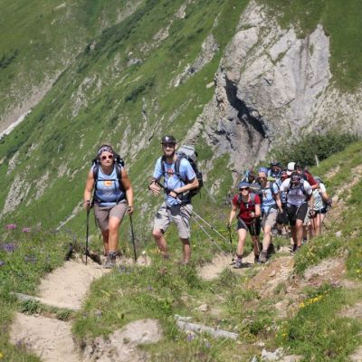 Juli 2018: 2. exitoAlpenCross Etappe. Aufstieg zur Rappenseehütte.