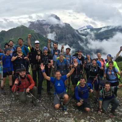 Juli 2018: 2. exitoAlpenCross Etappe. Auf dem Weg zur Schwarzwasserhütte.