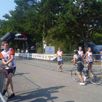 August 2018: Aneta beim Regensburger Triathlon.