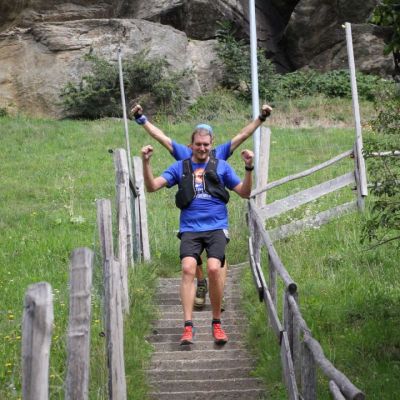September 2018, Transalpine Run: Noch ein paar KM bis St. Leonhard.