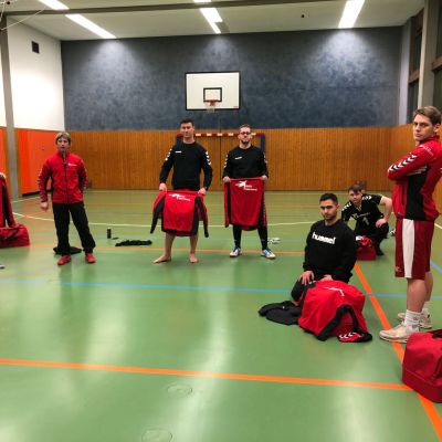 März 2019: Neue Ausrüstung für das Goalball-Team, zur Verfügung gestellt durch exito.