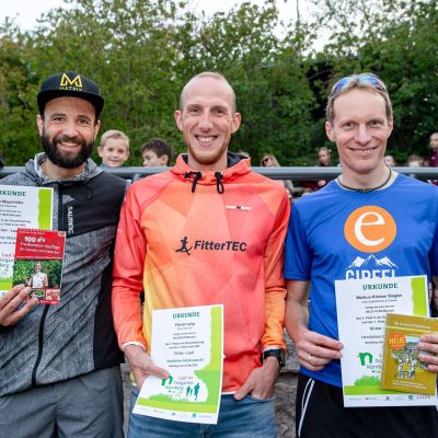 2019: Das Sieger-Trio über 10 km.
