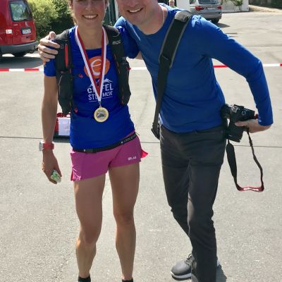 2019: Trailfotograf Jochen mit Susi im Zeil in Obertrubach.