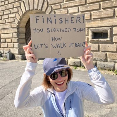 Justine legt nach. Nochmal 70 km? Eigentlich keine schlechte Idee :-)