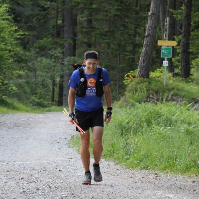 69 km im Kasten. Stefan lacht!