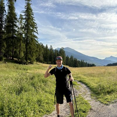 Jochen startet seinen Hike2Hike bereits 12 Tage vor dem eigentlichen AlpenCross Start in San Jon im Unterengadin und absolviert vorab 350 km und 25.000 H&ouml;henmeter.