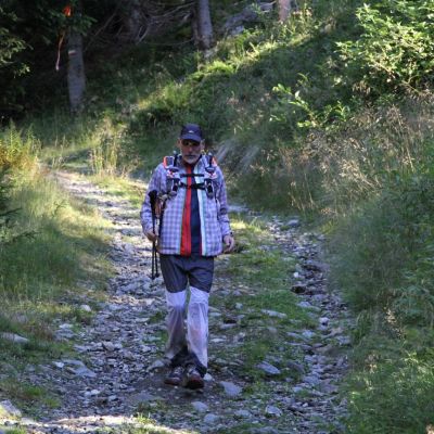 Da kommt Jens. Er gehörte zur Gruppe, die sich am Penser Joch gemeinsam aufmachte.