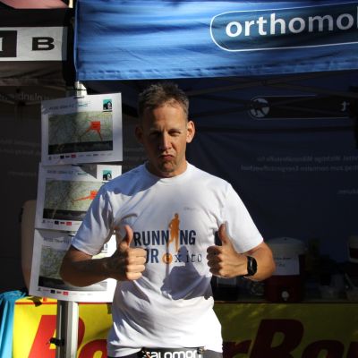 Trotzdem hat er noch Reserven. Stefan will ins Ziel laufen.