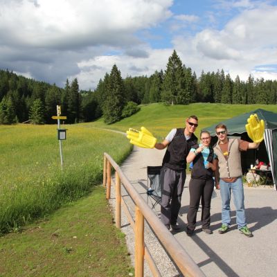 Die Checkpoint Crew. Sie hatten den ganzen Tag MEGA-Spaß ...