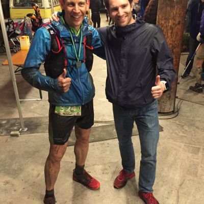 Unsere Trailrunner Stefan und Bart.