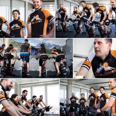 April 2015: WOW! Das erste exito Radtrikot ist da - entworfen von unserer Kathrin, umgesetzt von unserem Kunden bobshop​. Jetzt können die "Gipfelstürmer" auch radelnd im exito Outfit Berge erklimmen. Rauf aufs Rennrad, das MTB oder das Indoor-Bike.