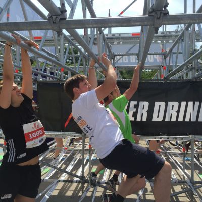 Juli 2015: Urbanian Run​ 2015 in Nürnberg. Peter beim "XS PowerTower"!