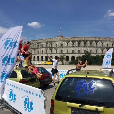 Juli 2015: Urbanian Run​ 2015 in Nürnberg. "Fit for Fun Rush Hour", Bart in Action.