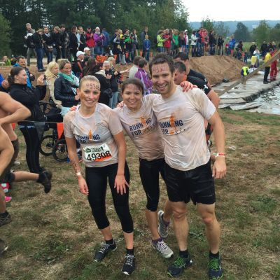September 2015: Tough Mudder 2015 in Wassertrüdingen. Sie können noch lachen.