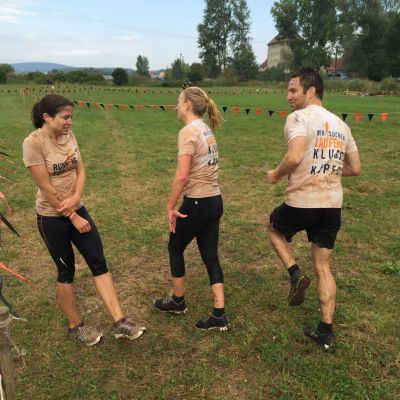 September 2015: Tough Mudder 2015 in Wassertrüdingen. Sie frieren ;-)