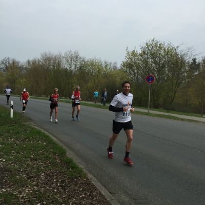Beim Aufstieg nach Vierzehnheiligen.