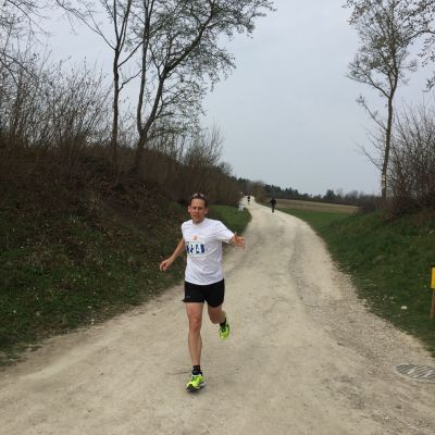 Halbzeit. Stefan hat den Staffelberg hinter sich ...