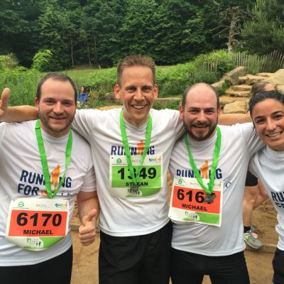Micha, Stefan, Michael und Lucía.