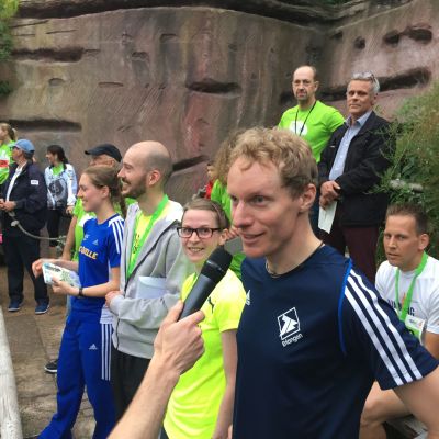 Interview mit  Markus-Kristan Siegler, dem Sieger über 10 km.