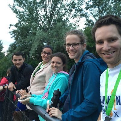 2016: Strahlende Gesichter zum Abschluss des Abends. Wir kommen wieder, ganz bestimmt ;-)