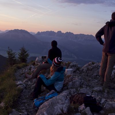 Sonnenaufgangstour über die Himmelmoosalm auf den Brünnstein (1.634 m).