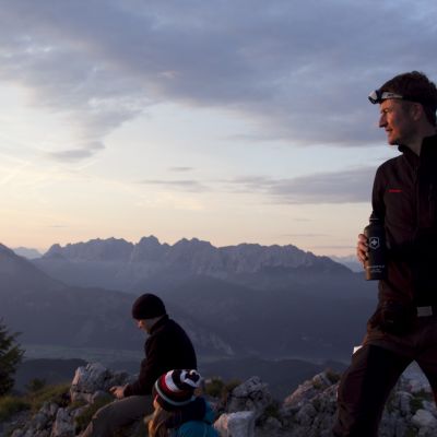 Sonnenaufgangstour über die Himmelmoosalm auf den Brünnstein (1.634 m).
