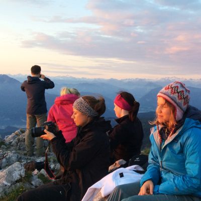 Sonnenaufgangstour über die Himmelmoosalm auf den Brünnstein (1.634 m).