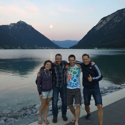 Die exito Trailrunner-Crew nach der Ankunft in Pertisau am Achensee.