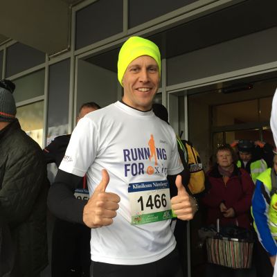 Zuversicht! Stefan geht hochmotiviert ins Rennen.