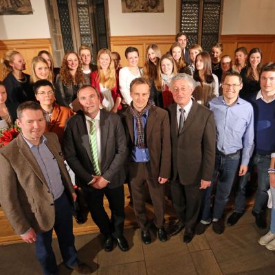 Januar 2014: Feierliche Sportlerehrung im Historischen Rathaussaal mit einem Treffen der Nürnberger Sportler des Jahres und Vertretern der Förder-Mitglieder des Teams Nürnberg.
