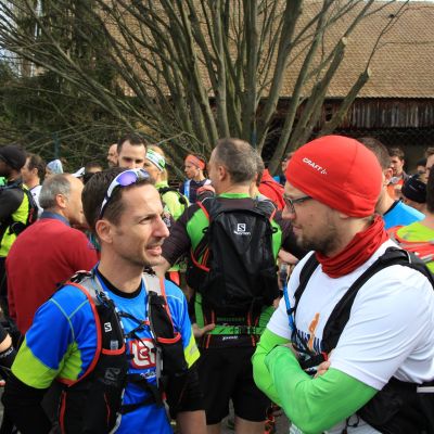 Im Startblock kurzer Plausch mit Patrick von der Landau Running Company​ ...