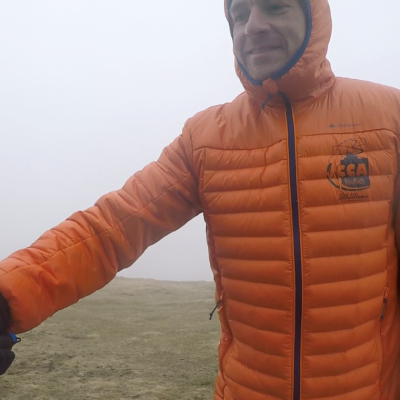 Startnummern-Scan auf dem Petit Ballon (1.272 m). Hier war es bitter kalt ;-)