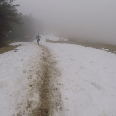 Uns es lag sogar noch Schnee ...