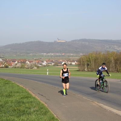 Auf Platz 2 Peter Höhne vom TLV-LT Eichenzell. Letztes Jahr hatte er sich kurz nach Kloster Banz verlaufen - dieses Jahr zeigte er eine sehr starke Leistung.