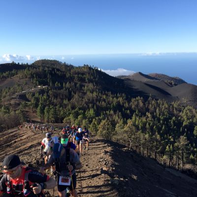 Dicht gedrängt auf den Trails!