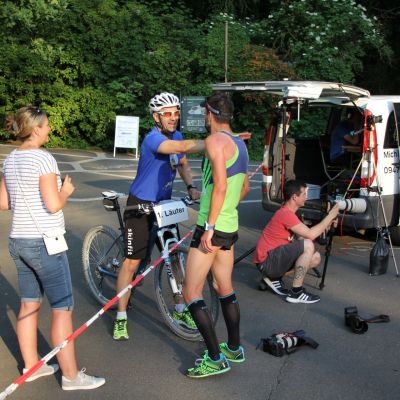 2017: Tiergarten Nürnberg​-Verwaltungsleiter Dieter Kühnlein musste ganz schön strampeln.