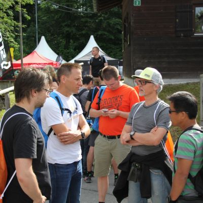 Trail-Talk und Einstimmung auf das große Rennen.