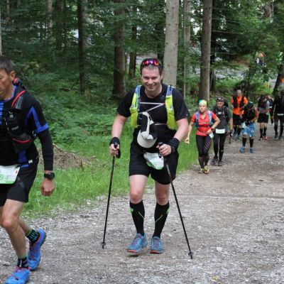 Thomas wirkt entspannt und kann die ersten 10 km abhaken.