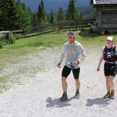 Ihr Mann Michael coacht sie ...