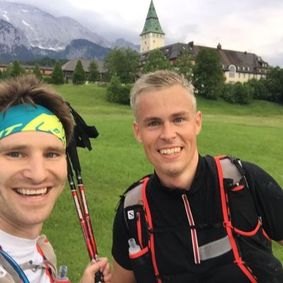 Bart mit seinem Trail-Freund Jakob aus Dänemark.