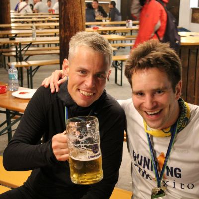 Neue Trail-Freunde. Bart mit Jakob aus Dänemark.