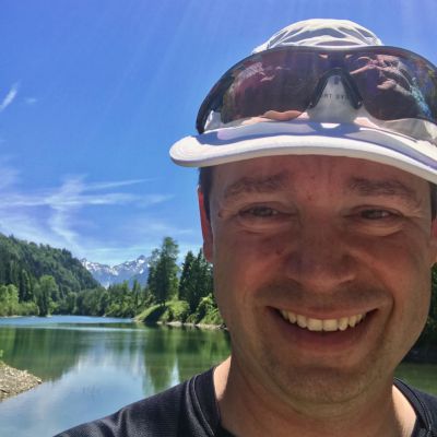 Juni 2017. Team-Doc Thomas trainiert am Wochenede vor dem ZUT auf dem Illerradweg nach Oberstdorf.